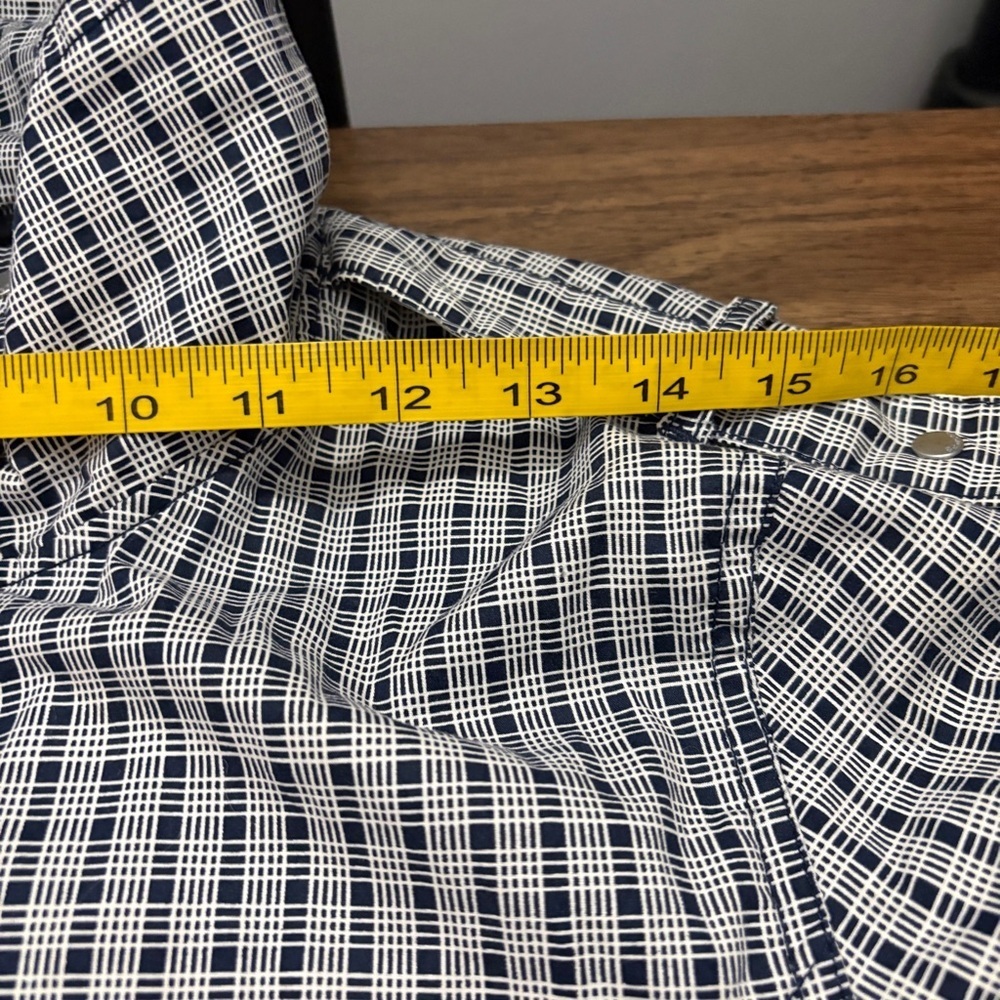 Y2K Gingham Raincoat - Cyber Grunge Plaid Utility Jacket - Belted Bench L - Picture 8 of 12